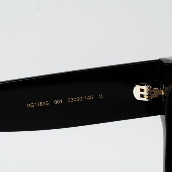 Gucci Women Sunglasses Black Grey Square GG1789S 001 BRAND NEW main image 8